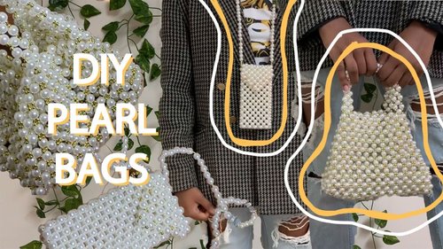 DIY PEARL BEADED BAGS | Pinterest Inspired - YouTube