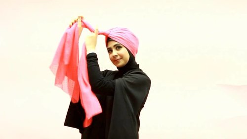 Tutorial Hijab Risty Tagor Pashmina Turban Untuk Pesta - YouTube#WearItPink Hijab
