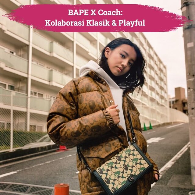 Ciri khas kota New York πΊπΈ & Jepang π―π΅ berpadu dalam koleksi kolaborasi @bape_japan x @coach. Salah satu aksen unik dalam kolaborasi ini adalah perpaduan BAPE Ape Head Logo dengan Coach signature pattern.
.
Koleksi ini dirilis tanggal 22 Februari 2020 mendatang di BAPE Store online dan offline.
.
#ClozetteID #clozettexcooljapan #ClozetteIDCoolJapan