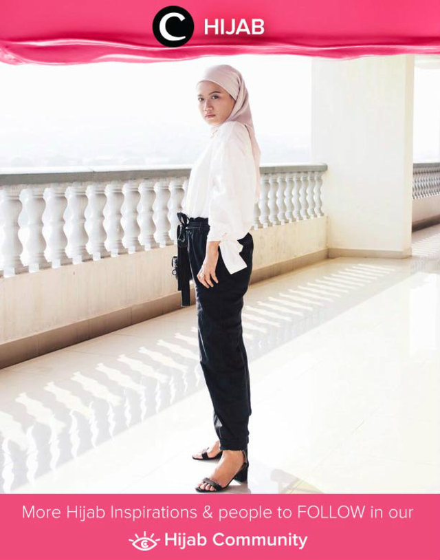  Ootd  Hijab Casual Kemeja  Putih  Kumpulan Model Kemeja 