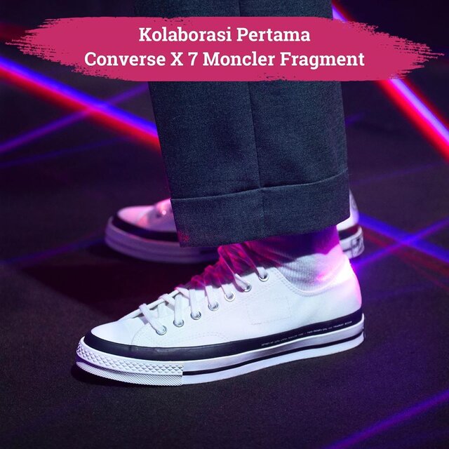Kolaborasi pertama Converse X 7 Moncler Fragment akan hadir dalam waktu dekat ini. Hiroshi Fujiwara, sebagai salah satu pendiri gaya Tokyo Harajuku, menuangkan jiwa seninya yang dipadankan dengan sentuhan minimalis pada sepatu Converse siluet Chuck 70. Fujiwara dan Converse berharap dapat menyatukan ciri khas yang melekat dalam kolaborasi spesial ini.
The 7 Moncler Fregment + Converse Chuck 70 akan rilis secara global pada 3 September 2020. Siapkan dirimu Clozetters, karena koleksi ini hanya akan dijual dalam jumlah yang sangat terbatas, lho!
📷 @converse_id
#ClozetteID #ClozetteXCoolJapan #ClozetteIDCoolJapan