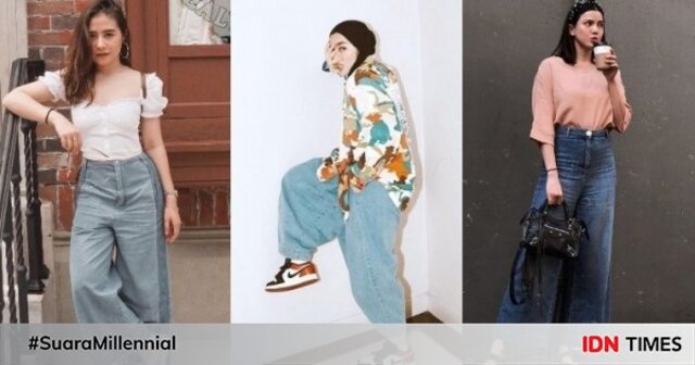 10 Mix & Match Denim Culotte ala Seleb, Bikin Gaya Makin Epic!