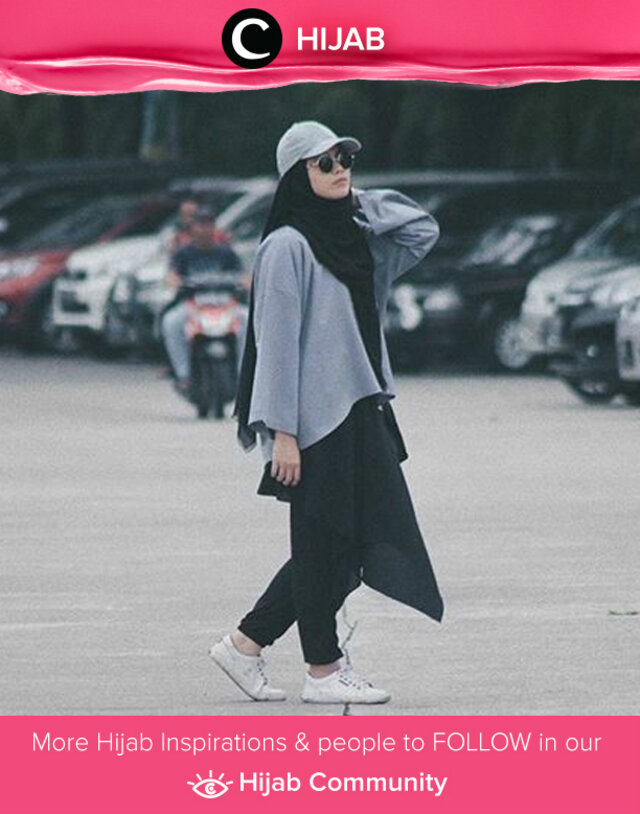 Another edgy style for hijabers you shoul try, Clozetters. Simak inspirasi gaya Hijab dari para Clozetters hari ini di Hijab Community. Image shared by Clozette Ambassador: @inalathifahs. Yuk, share juga gaya hijab andalan kamu
