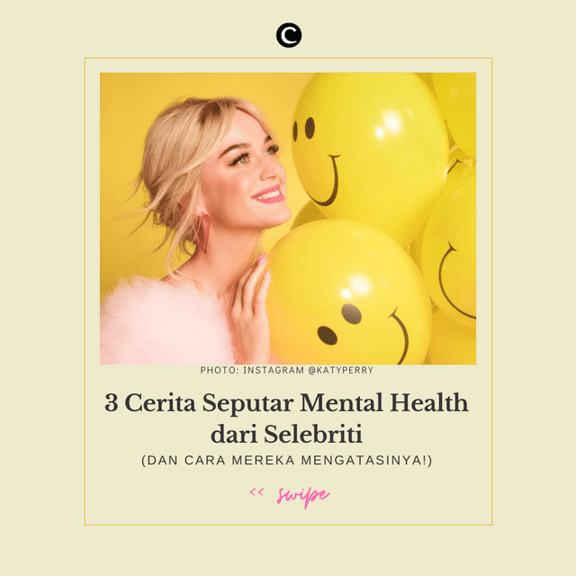 Seperti manusia lainnya, dalam kehidupan sehari-hari, selebriti juga bisa merasa depresi atau mengalami anxiety. If they can cope with that, we can do it too! Jangan pernah menyerah atau malu dengan masalah mental health, Clozetters.
.
Kamu juga bisa ikutan event Pink Harmony yang akan mengundang beberapa pakar dalam topik mental health seperti @adjiesantosoputro, Novi Andriani dari @sanggarjiwabertumbuh, @andienaisyah, dan @adelinewindy.
.
Yuk, cek info lengkapnya di bit.ly/ClozettePinkHarmony (link di bio)
.
#ClozetteID #ClozettePinkHarmony #MentalHealth