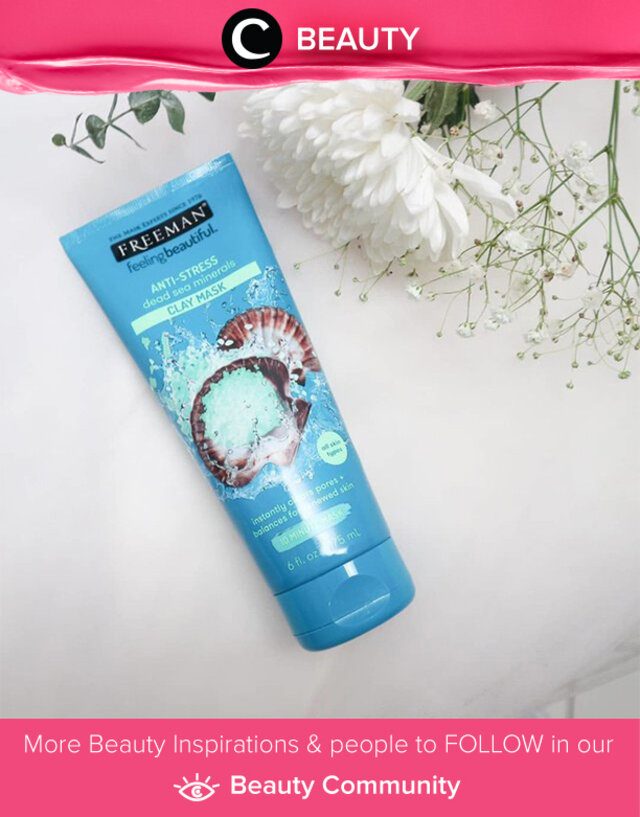 Freeman Anti Stress Dead Sea Minerals Clay Mask: salah satu masker favorit dari Clozetter Coral. Masker ini mampu mengecilkan pori-pori sembari mengangkat residu yang tertinggal.Simak Beauty Updates ala clozetters lainnya hari ini di Beauty Community. Image shared by Clozetter: @coralshadedlips. Yuk, share beauty product andalan kamu.