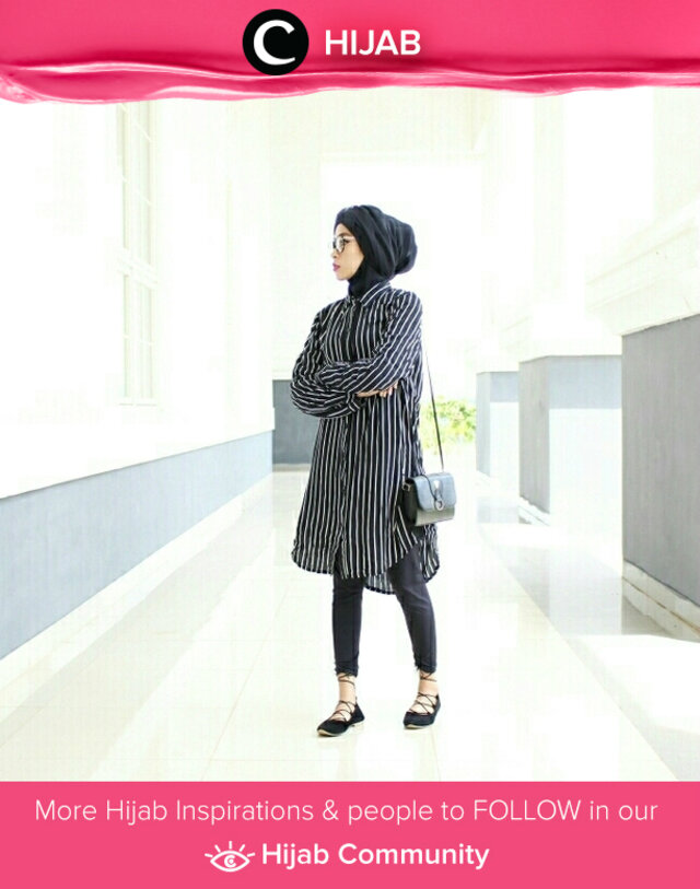 Black on black #ootd. Simak inspirasi gaya Hijab dari para Clozetters hari ini di Hijab Community. Image shared by Star Clozetter: @saskilya. Yuk, share juga gaya hijab andalan kamu