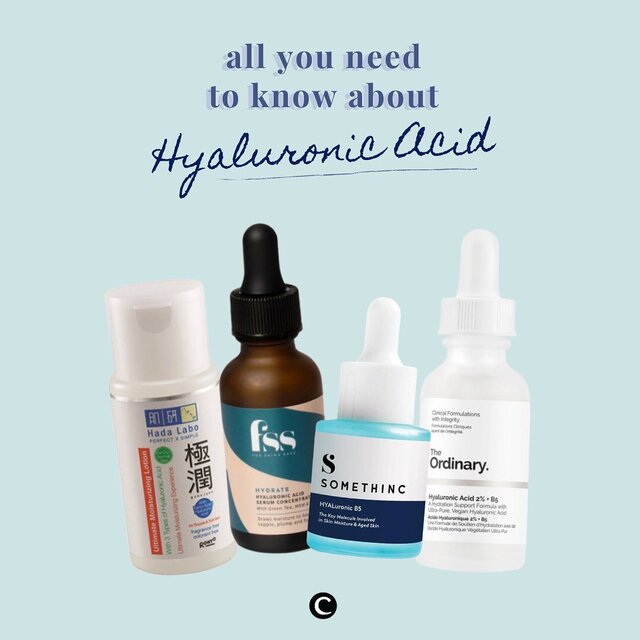 Pecinta skincare garis keras atau kamu si pemilik kulit kering pasti udah nggak asing lagi dengan salah satu skincare ingredient ajaib satu ini yang bisa membuat kulit selalu lembap dan kenyal, apalagi kalau bukan........ Hyaluronic Acid!✨.Dikenal sebagai powerful humectant, Hyaluronic Acid (HA) dapat membawa dan mengunci kelembapan di permukaan kulit wajah. HA sendiri sebenarnya diproduksi secara alami dalam tubuh manusia, namun seiring pertumbuhan usia, HA yang diproduksi pun semakin berkurang jumlahnya, karena itu lah kita membutuhkan bantuan skincare dengan kandungan Hyaluronic Acid untuk menjaga kulit kita selalu terhidrasi!.Psst..... fun fact about Hyaluronic Acid: kandungan ini memiliki tingkat kemungkinan iritasi yang rendah, lho, dan bekerja baik dengan hampir seluruh skincare ingredients lainnya. Yuk, swipe left untuk cari tahu lebih lanjut tentang kandungan istimewa ini!.Apa skincare dengan kandungan HA favoritmu, Clozetters?🤔.#ClozetteID #ClozetteIDCoolJapan #ClozetteXCoolJapan