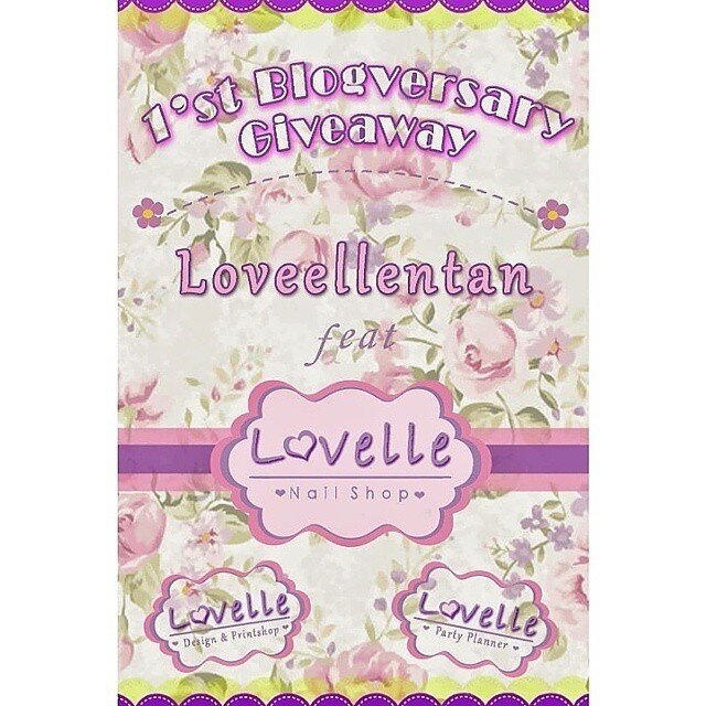 Yeayy Finally!! GIVEAWAY TIME feat @lovellenailshop♥
Repost foto ini dengan hastag #1stblogversarygiveawaylovellentanfeatlovellenailshop
Dan jangan lupa ajak teman-teman untuk join yahh.. Syarat lain & hadiahnya cek di http://loveellentan.blogspot.com
Pastikaan mengikuti smua rules yaa
Semua bole joinn Blogger, Non Blogger ataupun Olshop!
Good luck!♥ #giveawayindonesia #giveaway #giveawaygratis #giveawayindo #giveawayolshop #giveawaying #giveawayolshopindo #giveawayonlineshop #giveaways #giveawaytime #clozetteid #indonesianbeautyblogger #beauty