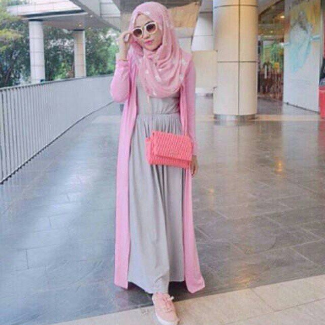 Ootd Hijab Long Cardigan