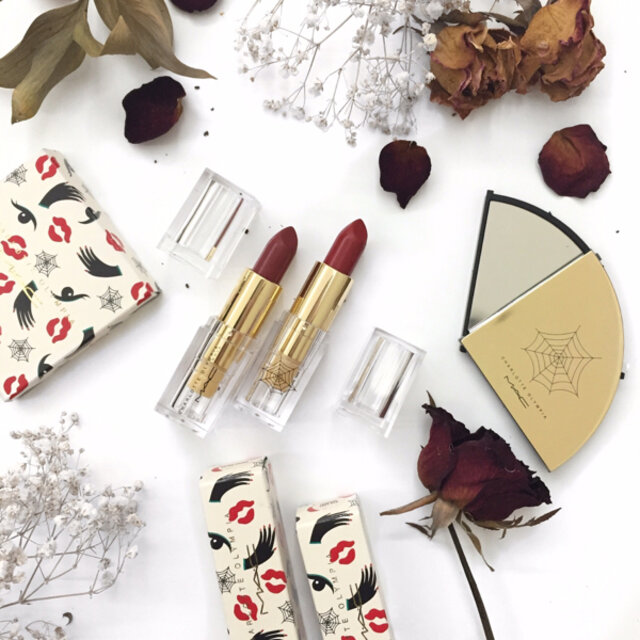 Finding perfect lipstick for holiday season, then red is always a good idea. #redlipstick #macxcharlotteolympia