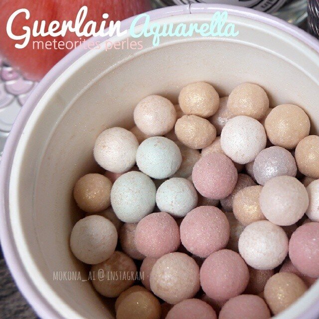 🌞 #Guerlain Meteorites Perles #Aquarella🌴🌴#meteorites #ゲラン #ゲランメテオリットビーユ #アクアレラ #summer2014 #メイク #makeupjunkie #clozettedaily #clozetteid #femaledaily #beautyaddict