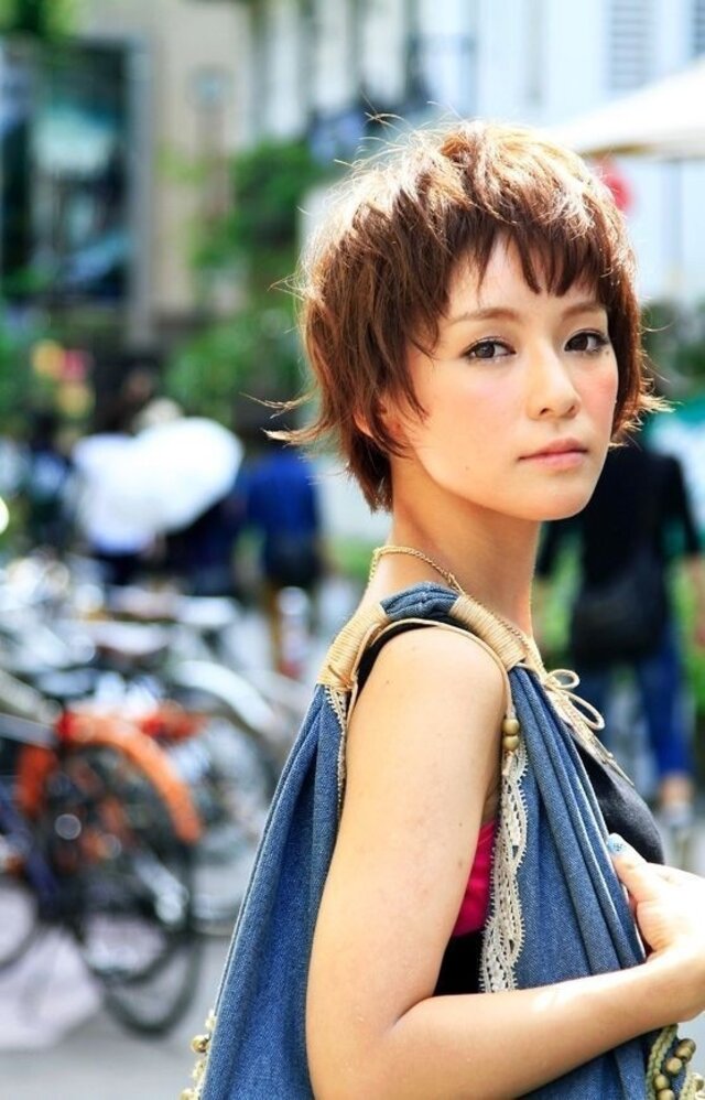 Massage short hair shorts cute