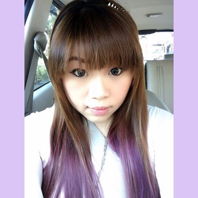 Yesterday S Fotd Motd Makeup Girl Asian Selfie Purplehair